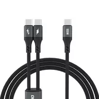 Dudao L3F data transfer and charging cable | USB-C to USB-C | 100W | 1.2m | black