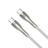 Forever  Sleek data transfer and charging cable | USB-C to USB-C | 100W | 1m | white