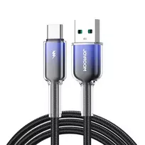 Joyroom S-A42 Crystal-Clear Series data transfer and charging cable | USB-A to USB-C | 15W | 1.2m | black