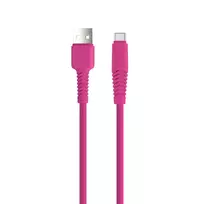 Setty KSA-C-1.526 data transfer and charging cable | USB-A to USB-C | 10W | 1.5m | pink