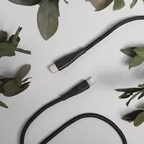 maXlife MXUC-08 data transfer and charging cable | USB-C to Lightning | 27W | 1m | black