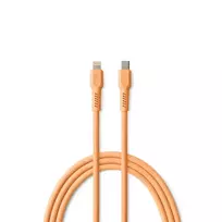 Colorum CK12-CL-14 data transfer and charging cable | USB-C to Lightning | 12W | 1.8m | peach