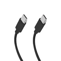 SBS Fabric data transfer and charging cable | USB-C to USB-C | 60W | 1.5m | black