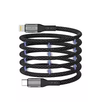 maXlife MXUC-11 data transfer and charging cable | USB-C to Lightning | 27W | 1m | black