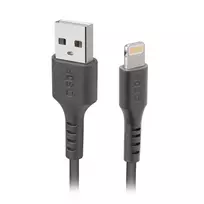 SBS data transfer and charging cable | USB-A to Lightning | black