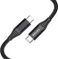 PHILIPS DLC5206C|00 data transfer and charging cable | USB-C to USB-C | 2m | black