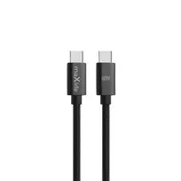 maXlife MXUC-12 data transfer and charging cable | USB-C to USB-C | 60W | 2m | black