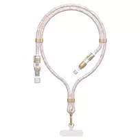 Dudao L20MAX data transfer and charging cable | USB-A to USB-C | 65W | 1.5m | pink