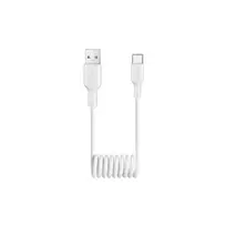 PURO Spiral PUCAC10WSPWHI data transfer and charging cable | USB-A to USB-C | 10W | 1m | white