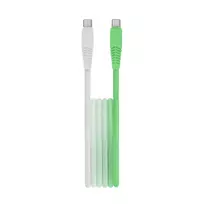 Setty KGC-C-1.5320 data transfer and charging cable | USB-C to USB-C | 15W | 1.5m | green and white