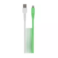 Setty KGA-L-1.52420 data transfer and charging cable | USB-A to Lightning | 12W | 1.5m | green and white