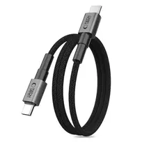Tech-Protect Ultraboost DNA MagTwist data transfer and charging cable | USB-C to USB-C | 100W | 1m | gray