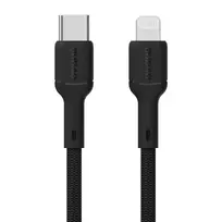 Dudao L9X data transfer and charging cable | USB-C to Lightning | 30W | 1m | black