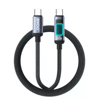 BWOO X324CC data transfer and charging cable | USB-C to USB-C | PD | 60W | with LED display