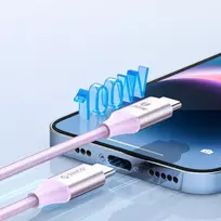 Orico CDX data transfer and charging cable | USB-C to USB-C | PD | 100W | 1m | purple