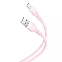 XO NB212 data transfer and charging cable | USB-A to USB-C | 10.5W | 1m | pink