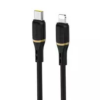 Dudao L25X data transfer and charging cable | USB-C to Lightning | 30W | 1m | black