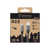 Tactical Fat Man 2.0 data transfer and charging cable | USB-A to USB-C | 60W | 1m | gray