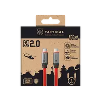 Tactical Fat Man 2.0 data transfer and charging cable | USB-C to USB-C | 60W | 1m | red