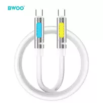 BWOO X325C-C data transfer and charging cable | USB-C to USB-C | 240W | white