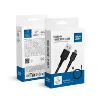 Blue Star DC-001AM2.0 data transfer and charging cable | USB-A to Micro USB | 10W | 1m | black