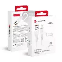 Forcell F-Energy C341 data transfer and charging cable | USB-A to Micro USB | QC 3.0 | 18W | 1m | white