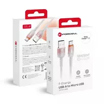 Forcell F-Energy C351 data transfer and charging cable | USB-A to Micro USB | QC 3.0 | 18W | 1m | white