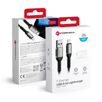 Forcell F-Energy C257 data transfer and charging cable | USB-A to Lightning | 12W | 2m | black