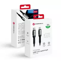 Forcell F-Energy C259 data transfer and charging cable | USB-C to Lightning | PD | 27W | 1.2m | black