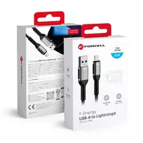 Forcell F-Energy C257 data transfer and charging cable | USB-A to Lightning | 12W | 3m | black