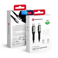Forcell C259 data transfer and charging cable | USB-C to Lightning | PD | 27W | 3m | black