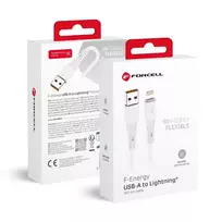 Forcell F-Energy C343 data transfer and charging cable | USB-A to Lightning | 12W | 1m | white