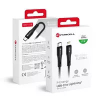 Forcell F-Energy C346 data transfer and charging cable | USB-C to Lightning | PD | 27W | 1m | black