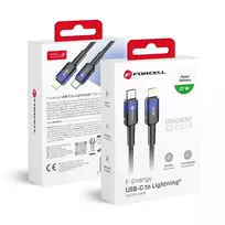 Forcell F-Energy C356 data transfer and charging cable | USB-C to Lightning | PD | 27W | 1m | black