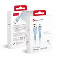 Forcell F-Energy C343 data transfer and charging cable | USB-A to Lightning | 12W | 1m | blue