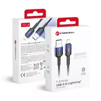 Forcell F-Energy C353 data transfer and charging cable | USB-A to Lightning | 12W | 1m | black