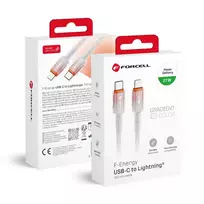 Forcell F-Energy C356 data transfer and charging cable | USB-C to Lightning | PD | 27W | 1m | white