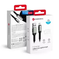 Forcell F-Energy C257 data transfer and charging cable | USB-A to Lightning | 12W | 0.5m | black