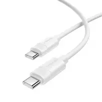 Borofone BX123 Leya data transfer and charging cable | USB-C to USB-C | PD | 60W | 1m | white