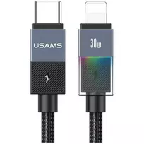 USAMS SJ776 data transfer and charging cable | USB-C to Lightning | PD | 30W | 1.2m | gray