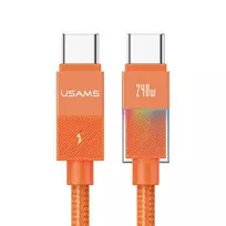 USAMS U93 data transfer and charging cable | USB-C to USB-C | 240W | 1.2m | orange