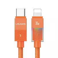 USAMS U93 data transfer and charging cable | USB-C to Lightning | 30W | 1.2m | orange