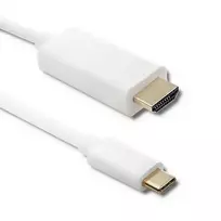 Qoltec USB 3.1 Type-C male to HDMI A male cable | 4K | Alternate mode | 1m