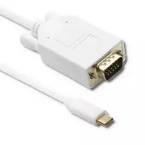 Qoltec USB 3.1 Type-C male to VGA male cable | FULL HD | Alternate mode | 1m
