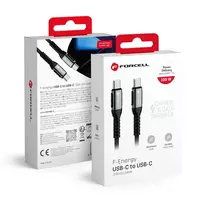 Forcell C260 data transfer and charging cable | USB-C to USB-C | QC 4.0, PD | 100W | 2m | black
