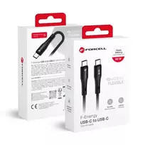 Forcell F-Energy C344 data transfer and charging cable | USB-C to USB-C | QC 4.0, PD | 60W | 1m | black