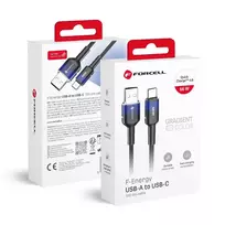 Forcell F-Energy C352 data transfer and charging cable | USB-A to USB-C | QC 4.0 | 66W | 1m | black
