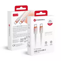 Forcell F-Energy C354 data transfer and charging cable | USB-C to USB-C | QC 4.0, PD | 60W | 1m | white