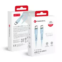 Forcell C344 data transfer and charging cable | USB-C to USB-C | QC 4.0, PD | 60W | 1m | blue