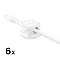 Joyroom JR-ZS368 magnetic cable organizer - white (6 pack)